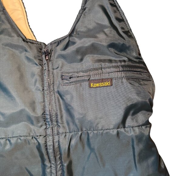 Kawasaki Blue Waterproof Winter Bib Overalls – Size Medium - Picture 2 of 3